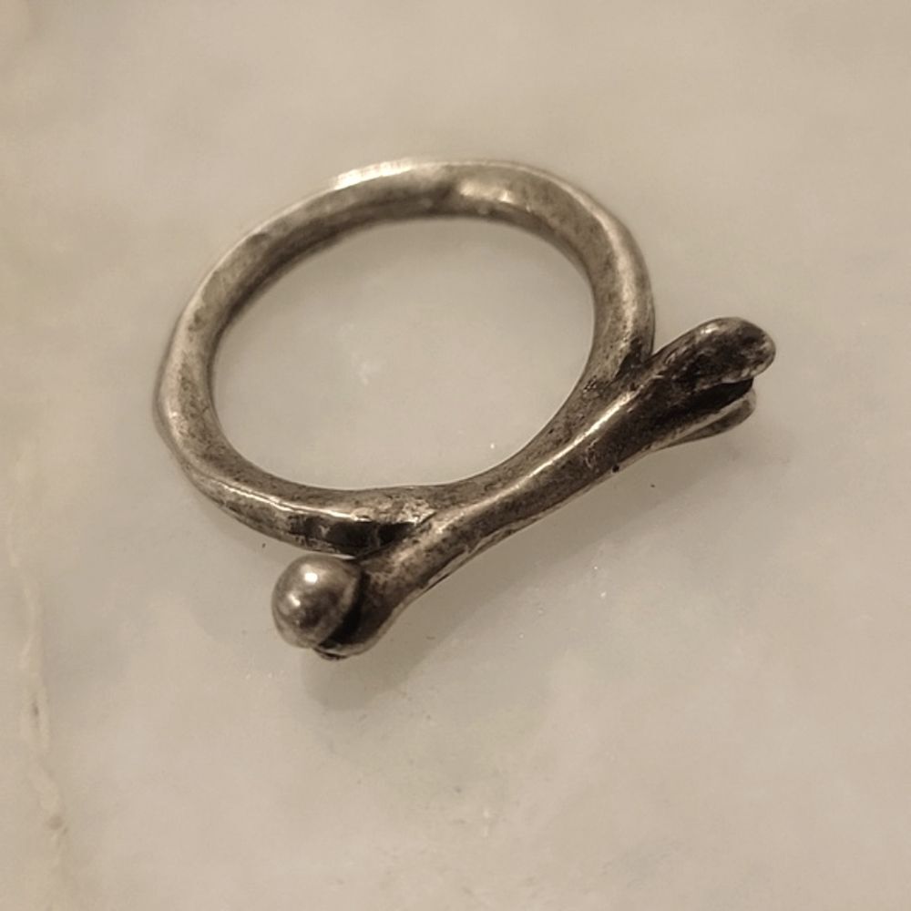 NEW Low Luv x Erin Wasson Bone Stack Silver Ring Boho Indie Punk Goth Moto Biker